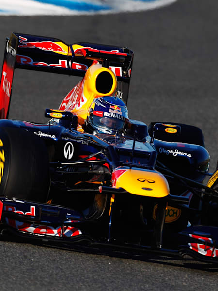 Sebastian Vettel testing the RB8, Jerez, 2012