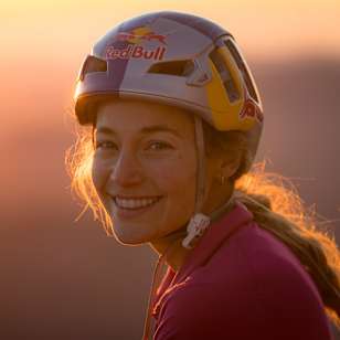 Sasha DiGulian climbs the Platinum route on El Capitan in Yosemite National Park, California, USA on November 26, 2025. 