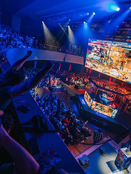 Lieu pendant la finale mondiale du Red Bull Kumite à Paris, en France, le 06 avril 2025. 
