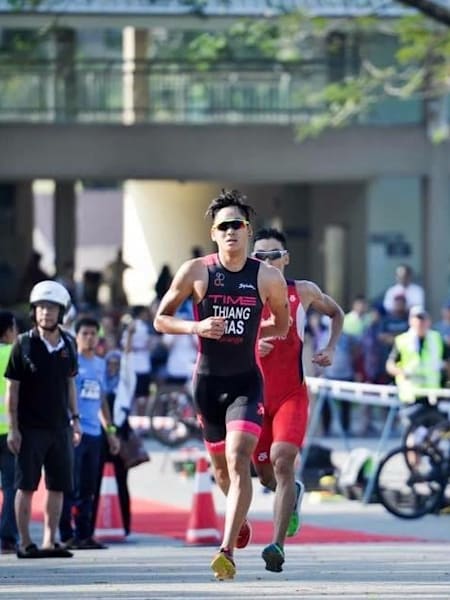 Edwin Thiang hitting it hard