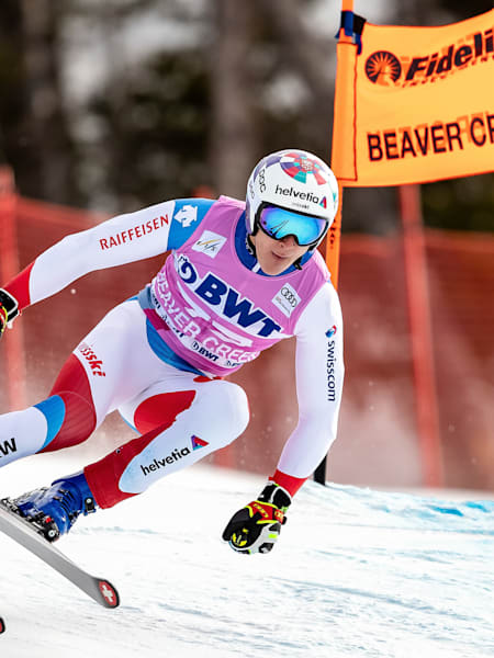 Marco Odermatt (SUI) in action during his 1st trainings run of men's FIS ski alpine world cup in Birds of Prey in Beaver Creek, United States.