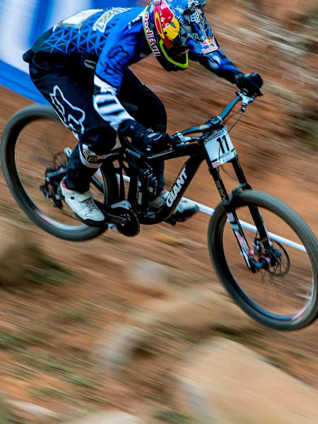 Marcelo Gutierrez en action pendant la Coupe du Monde MTB UCI à Pietermaritzburg, Afrique du Sud, le 12 Avril de 2014.