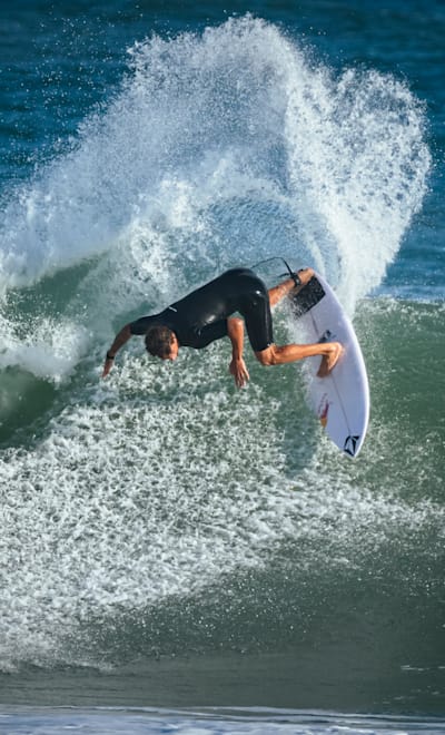 João Vitor Chianca performs in Saquarema, Brazil on June 21, 2023. 