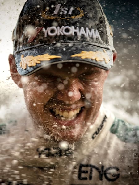 A photo of Nick Cassidy celebrating Super Formula success