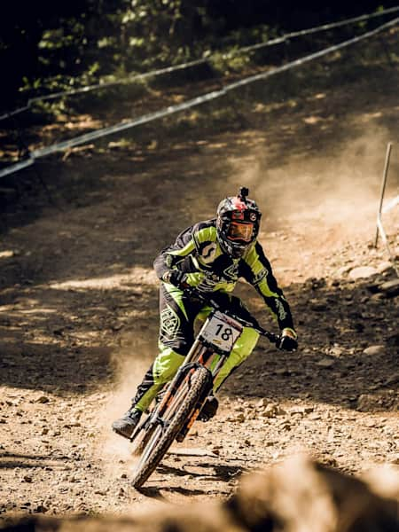 Brendan Fairclough hits a corner during MSA DH practice 2016