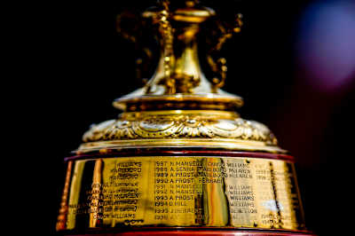 Silverstone trophy close-up: names that shaped F1 history