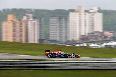 Sebastian Vettel of Red Bull Racing at the 2013 Brazilian Grand Prix. 