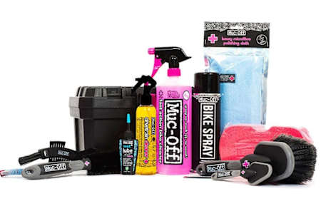 Complete bicycle cleaning kit from Muc-Off.