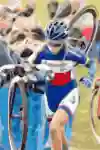 French bike athlete Pauline Ferrand-Prévot racing cyclo-cross for Rabobank-Liv in 2012.