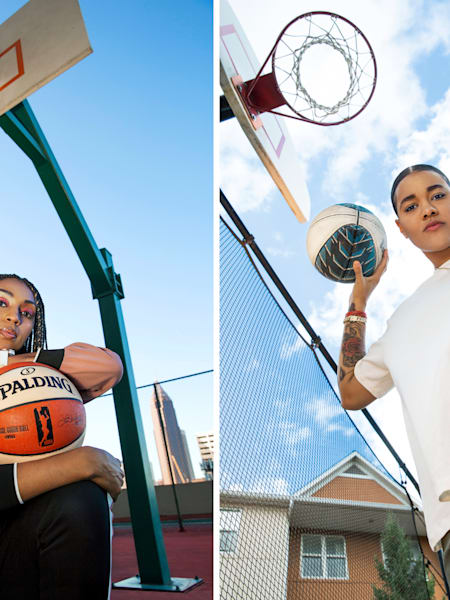 Montgomery (left) and Cloud, who both have pursued full-time social impact work this year, were photographed in Atlanta and Chicago, respectively, in early October.