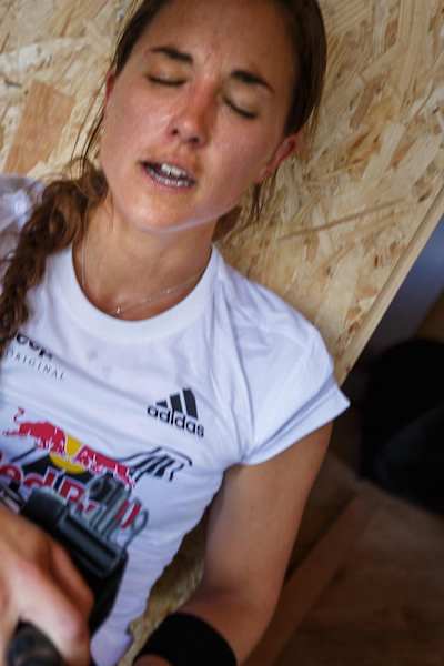 Dominique Granger after the finish at Red Bull 400.