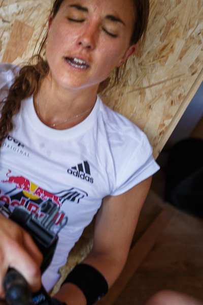 Dominique Granger after the finish at Red Bull 400.