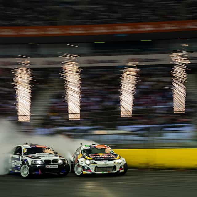 Conor Shanahan seen during the Drift Masters Grand Finale in Warsaw, Poland on September 13, 2025