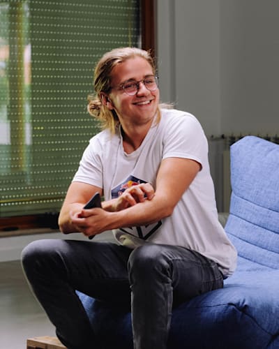 Johan 'n0tail' Sundstein seen during the filming of Esports Unfold at his new bootcamp mansion in Lisbon, Portugal.