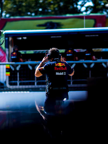 Christian Heads To The Pit Wall