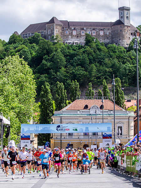 Dinamičen start na Wings for Life World Run Ljubljana 2025