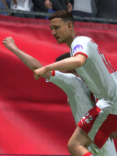 RB Leipzig-Spieler beim Torjubel in FC 26.