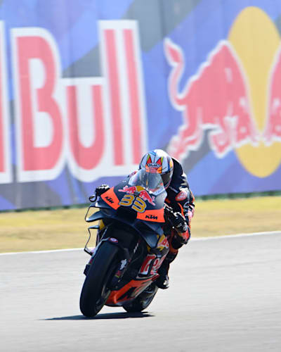 Brad Binder performing at San Marino MotoGP in Misano, Italy on 8 September 2023
