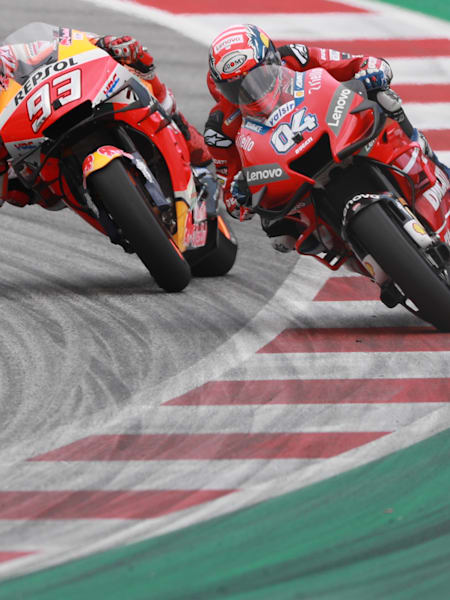 Marc Márquez y Andrea Dovizioso, Gran Premio de Austria de MotoGP 2020.