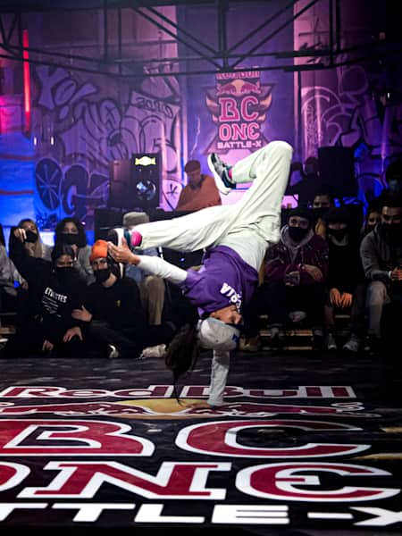 Nadia performs at the Red Bull BC One Battle - X in Moscow, Russia on November 07, 2020