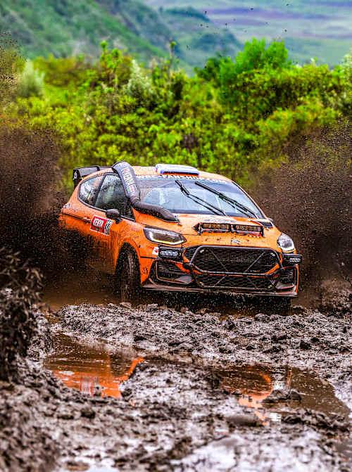 WRC3 leader George Vasilakis in Sunday action