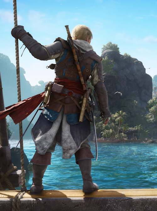 A screenshot from Assassin's Creed Black Flag Resynced shows part of the huge world that can be explored in the game. 
