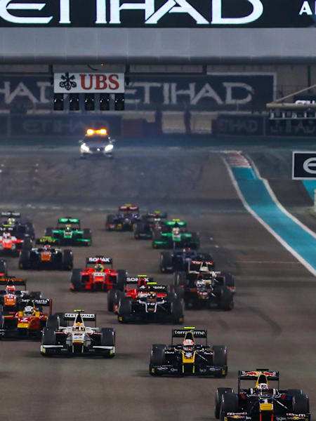 Salida de la GP2 Series en Abu Dhabi 2015