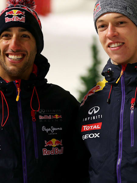 Daniel Ricciardo and Daniil Kvyat 