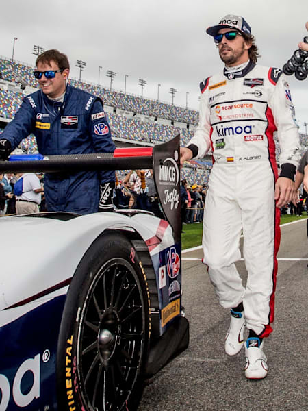 Fernando Alonso about to race at Daytona