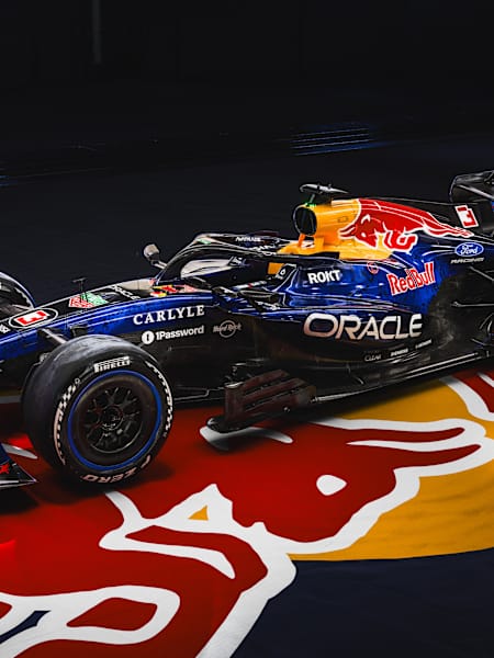 The 2026 Oracle Red Bull Racing Formula One car is revealed in Detroit, showcasing a striking new livery for the upcoming season.