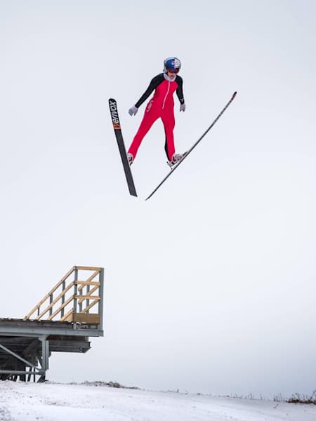 Photo of ski jumper.