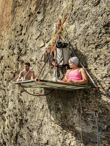 Sleeping on a portaledge takes a lot of planning.