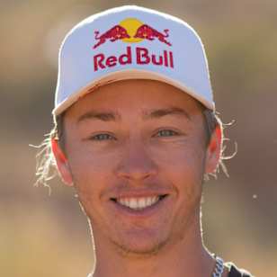 Jaxson Riddle poses for a portrait during the Red Bull Rampage in Virgin, Utah, USA on 9 October, 2023.