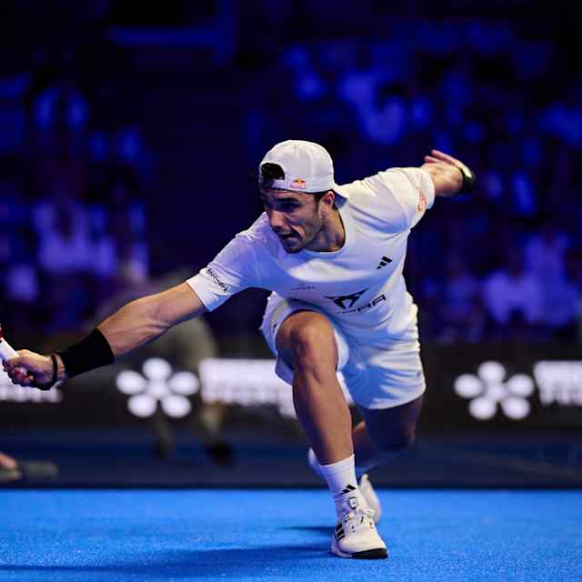 Alejandro Galán during the quarter-finals of the Oysho Valladolid Premier Padel P2 in Valladolid, Spain on September 20, 2024