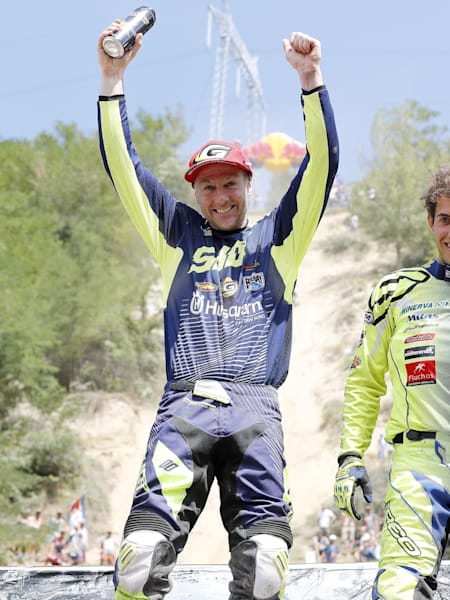 Red Bull Romaniacs 2017 Final Podium: Graham Jarvis, Mario Román and Paul Bolton