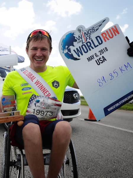 Aron Anderson, víťaz Wings for Life World Run 2018