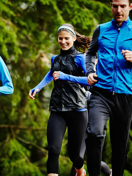 Employees exercising on their lunch break