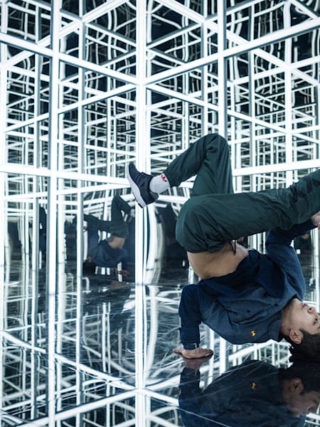 B-Boy Hong 10 during Infinity Cube project in Salzburg, Austria