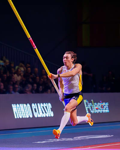 In 2024, Armand Duplantis pole vaulted at the Mondo Classic event.