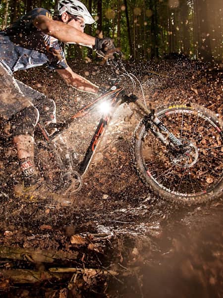 Muddy mountain bike sale