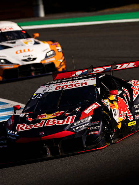 Red Bull Motul Mugen Nsx-gt, #16 Team Red Bull Mugen, performs during the round8 of the Super GT series at Twin Ring Motegi, Japan on November 6, 2022.