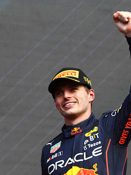 Max Verstappen of Oracle Red Bull Racing at the Belgian Grand Prix on August 28, 2022.