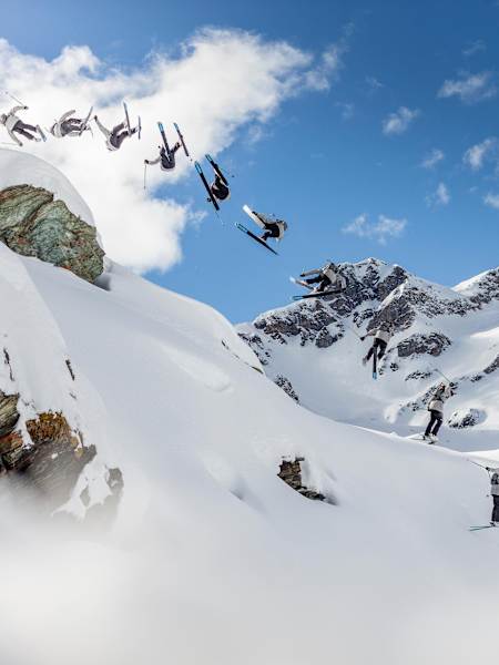 Markus Eder durante una secuencia tomada en Alagna, Italia.