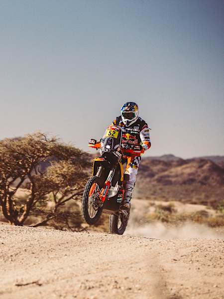 Matthias Walkner for Red Bull KTM Factory Team races during Stage 1 of the Rally Dakar 2021 from Jeddah to Bisha, Saudi Arabia on January 3, 2021.
