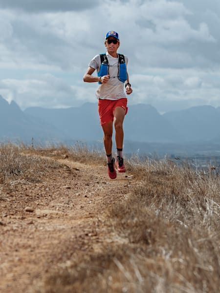 Ryan Sandes trains at Meerendal Wine Estate in Cape Town, South Africa on February 27, 2019