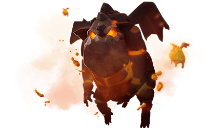 The Lava Hound from Clash Royale.