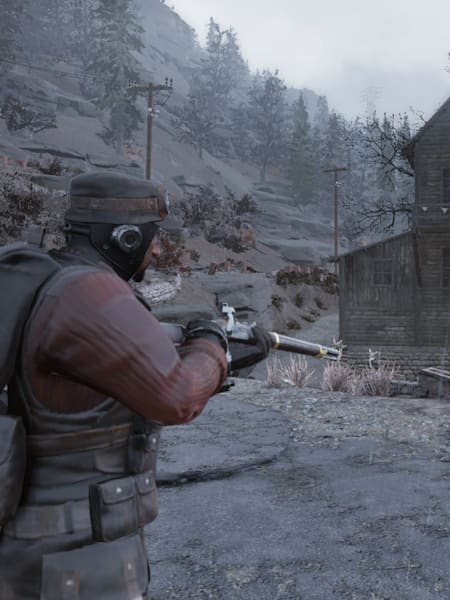 The black powder rifle is from the civil war