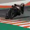 Enea Bastianini performs during Valencia MotoGP testing after stop 22 of the MotoGP World Championship at the Circuit Ricardo Tormo in Valencia, Spain on November 18, 2025