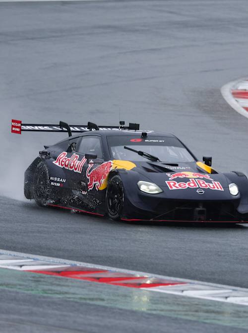 Max Verstappen drives the Nissan Z NISMO GT500 at Fuji Speedway in May, 2026.