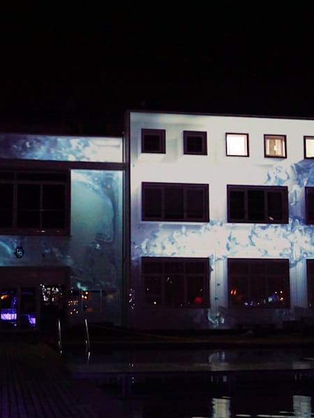 Creación video-mapping de Bunker Producciones y Smilevents para la convención Deustche Bank